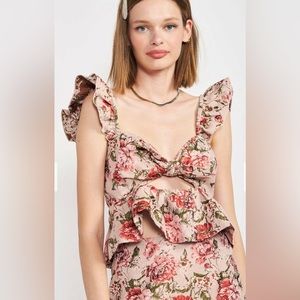 EN SAISON
FLORAL JACQUARD TOP